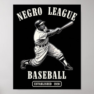 Vintage Negro League Bysell Black History Month Ju Poster
