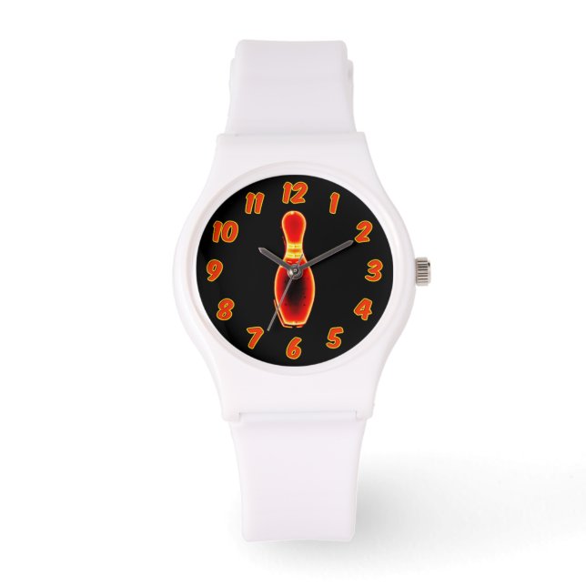 Vintage Neon Bowling Pin Watch (Front)