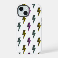 Vintage Neon Lightning Bolt Pattern