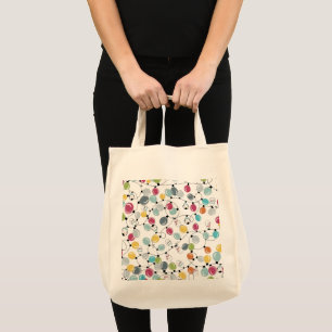 Vintage Neon Penguin Christmas Balloons Tote Bag