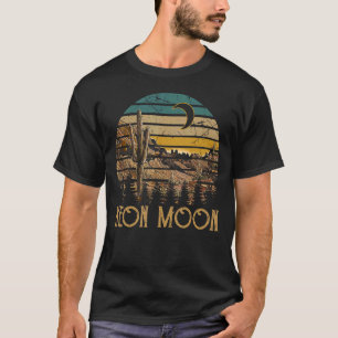 Vintage Neon's Moon's Neons Lighting Cactus Moonl T-Shirt