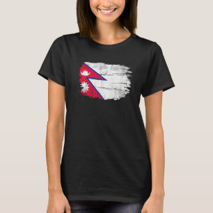 Vintage Nepal Flag For Nepalese T-Shirt