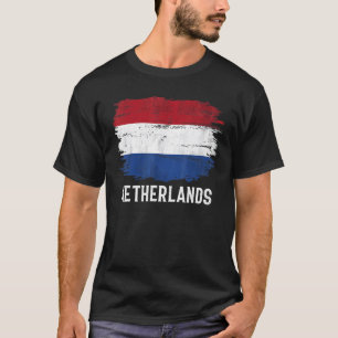 Vintage Netherlands Flag For Dutch T-Shirt