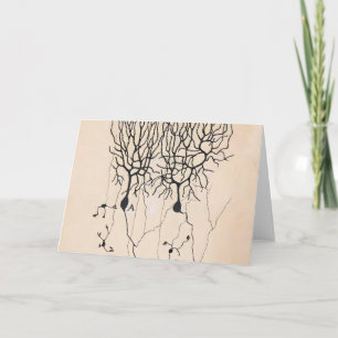 Vintage Neuron Drawing By Santiago Ramón y Cajal Card
