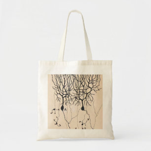 Vintage Neuron Drawing By Santiago Ramón y Cajal Tote Bag