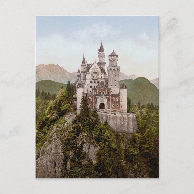 Vintage Neuschwanstein Bayern Postcard (Front)