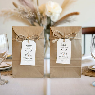 Vintage Neutral New to the Club Golf Baby Shower Gift Tags