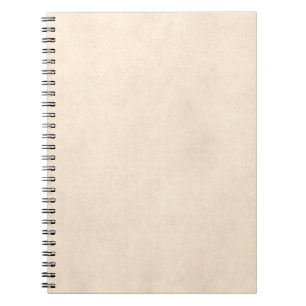 Vintage Neutral Parchment Beige Antique Paper Temp Notebook