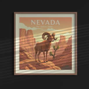  Vintage Nevada Poster