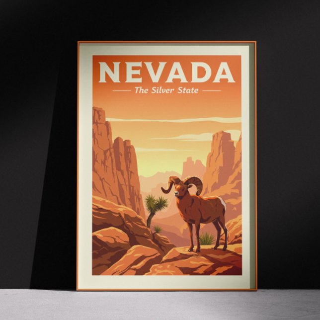 Vintage Nevada Poster (Creator Uploaded)