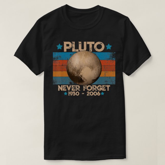 Vintage Never Forget Funny Retro Astronomy Space  T-Shirt (Design Front)
