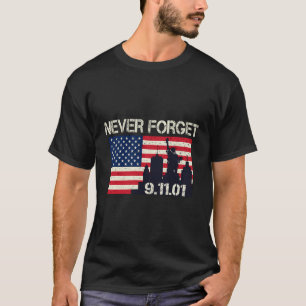 Vintage Never Forget Patriotic 911 For Men America T-Shirt