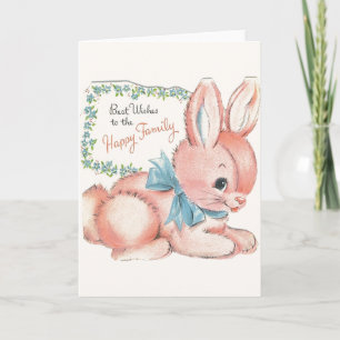 Vintage New Baby Greeting Card
