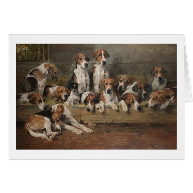 Vintage - New Forest Foxhound Dogs, (Front Horizontal)