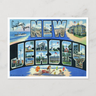Vintage New Jersey Announcement Postcard