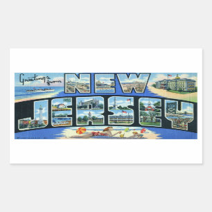 Vintage New Jersey Sticker