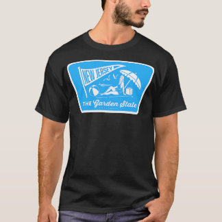 Vintage New Jersey The Garden State Beach Pinup T-Shirt