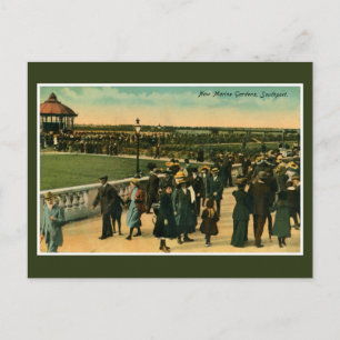 Vintage New Marine Gardens Southport ca 1900 Postcard