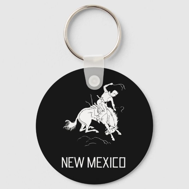 Vintage New Mexico Key Ring (Front)
