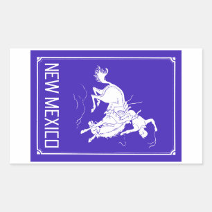 Vintage New Mexico Rectangular Sticker