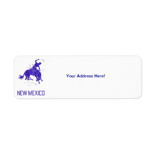 Vintage New Mexico Return Address Label