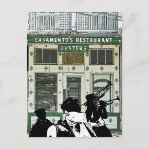 Vintage New Orleans Brass Band Postcard