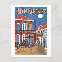 Vintage New Orleans Travel Poster