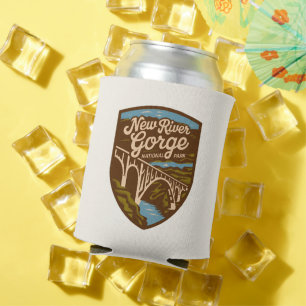 Vintage New River Gorge National Park Can Cooler