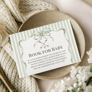 Vintage New to the Club Golf Book For Baby Shower Enclosure Card