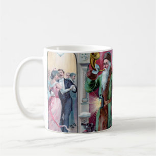 Vintage New Year Celebration: Liebig Advertising Coffee Mug