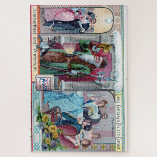 Vintage New Year Celebration: Liebig Advertising Jigsaw Puzzle
