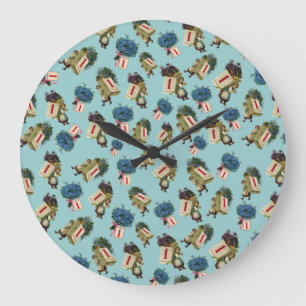 Vintage New Year Large Clock