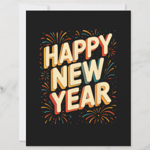 Vintage New Years Eve Party Countdown Happy New Ye