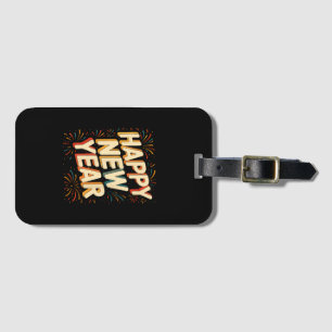 Vintage New Years Eve Party Countdown Happy New Ye Luggage Tag