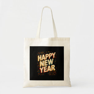 Vintage New Years Eve Party Countdown Happy New Ye Tote Bag