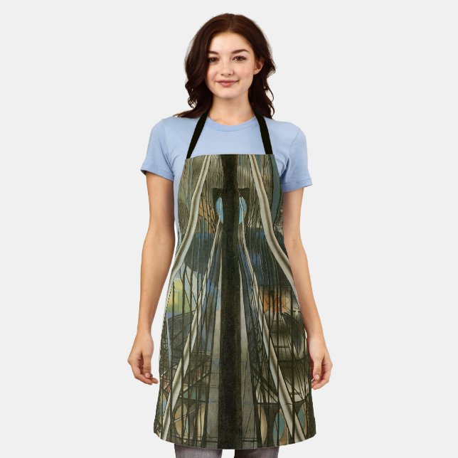 Vintage New York Architecture, Brooklyn Bridge Apron (Worn)