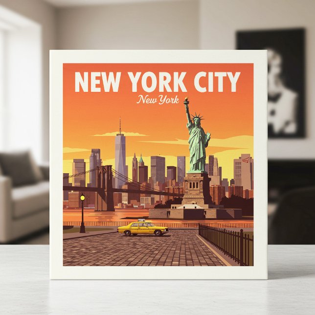 Vintage New York Ceramic Tile (Creator Uploaded)