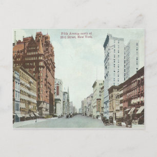 Vintage New York City 5th Avenue Postcard