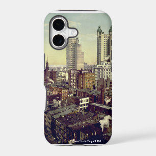 Vintage New York City America skyscrapers