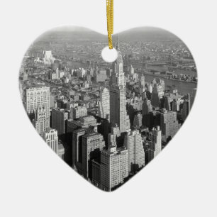 Vintage New York City Ceramic Tree Decoration