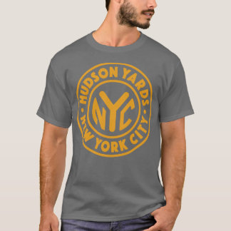Vintage New York City Circle Hudson Yards Gold T-Shirt