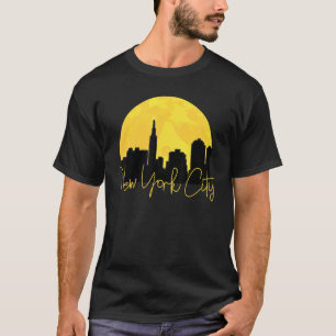 Vintage New York City Cityscape Retro Sunset T-Shirt