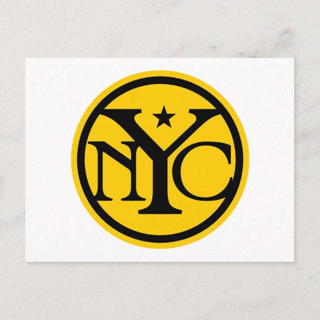 Vintage New York City Logo Postcard (Front)
