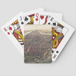 Vintage New York City, Manhattan, Brooklyn Bridge Playing Cards