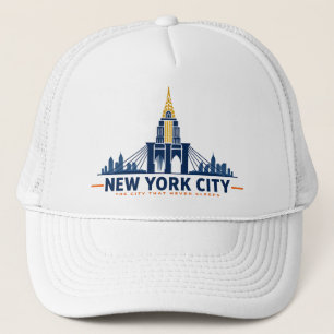 Vintage New York City Skyline Trucker Hat