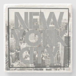 Vintage New York City Stone Coaster