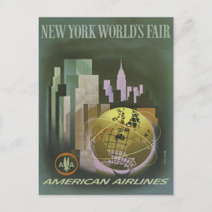 Vintage New York City World's Fair Postcard