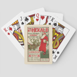 Vintage New York Herald Christmas Edition Playing Cards