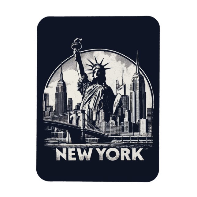 Vintage New York Magnet (Vertical)