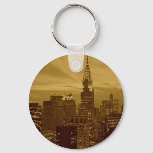 Vintage New York Manhattan Key Ring
